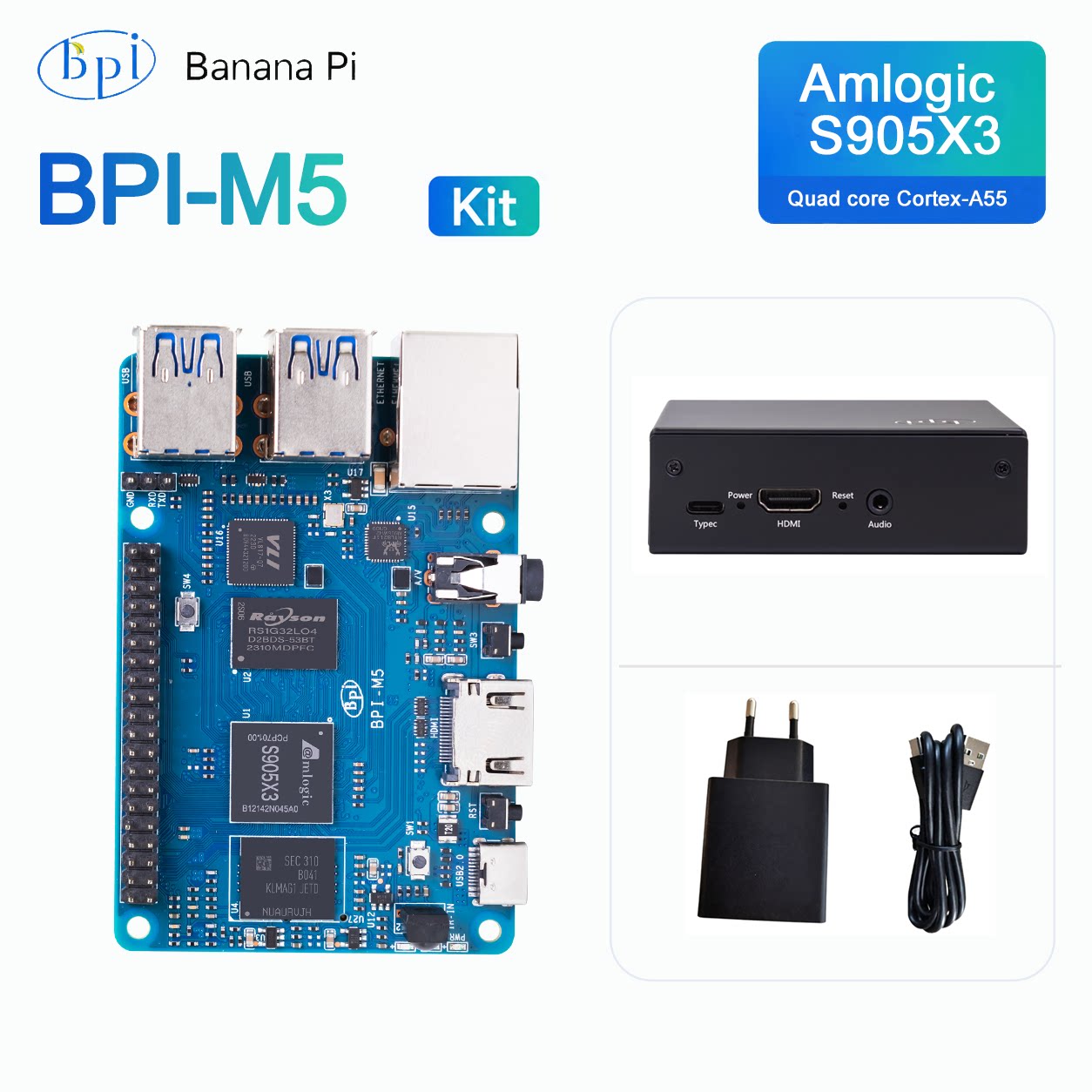 Banana Pi BPI-M5 ontwikkelbord - Banana Pi Bpi-M5 recensie en prijs
