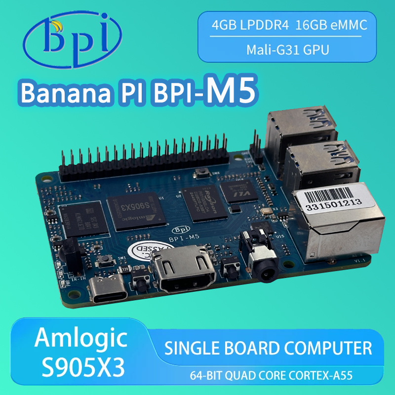 Banana PI BPI-M5 4GB LPDDR4 RA - Banana Pi Bpi-M5 recensie en prijs