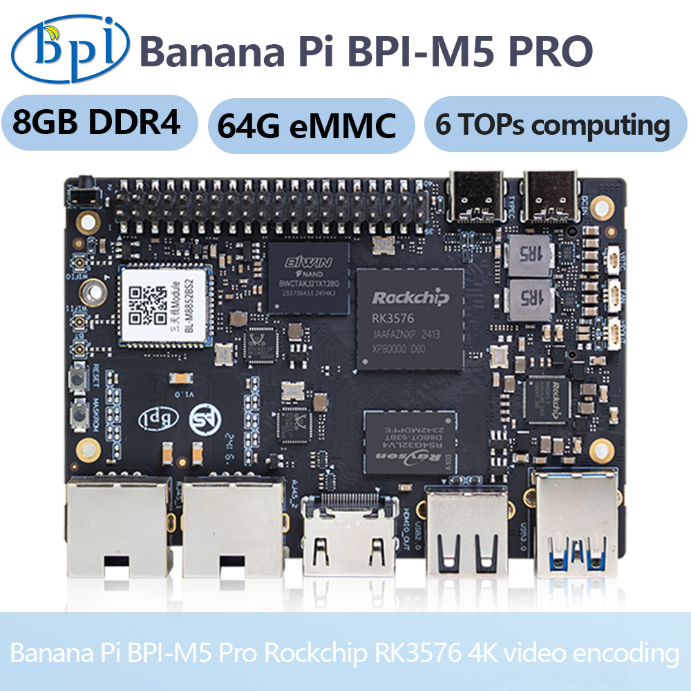 Banana Pi Bpi-m5 Pro Rockchip  - Banana Pi Bpi-M5 recensie en prijs