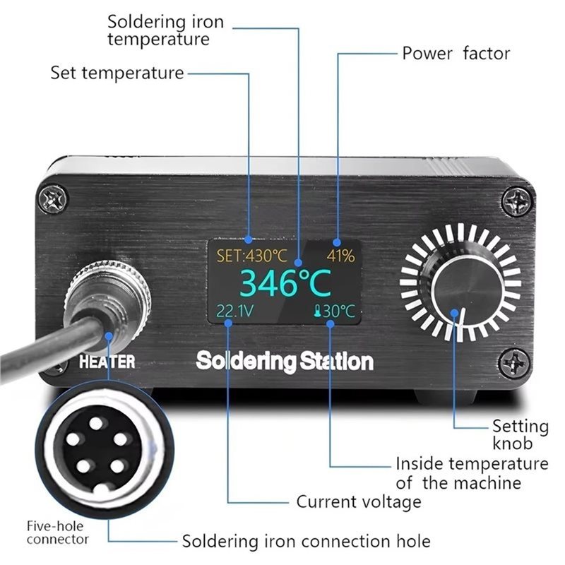 ABYN-Professional T12 draagbaa - Soldering Station T12 Oled recensie en prijs